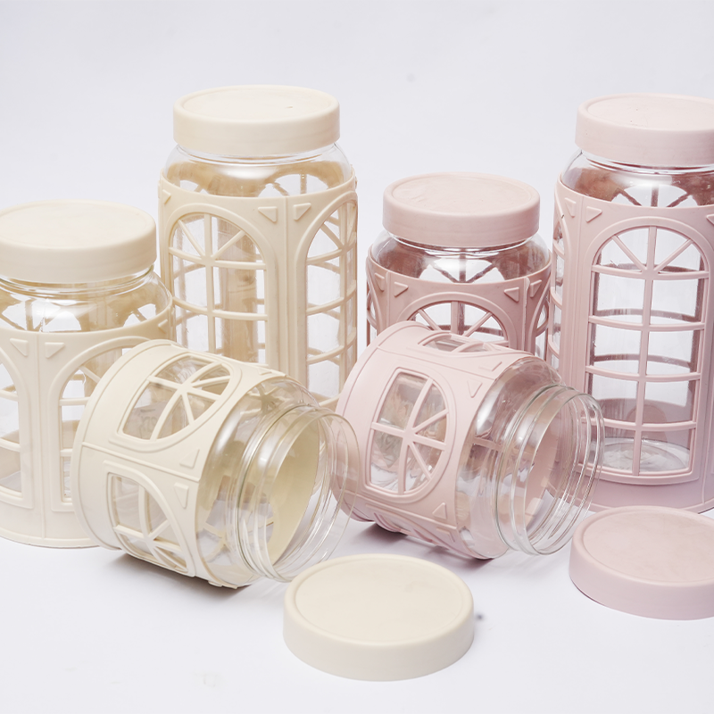 Plastic Window Jar,irani jar,plastic window design jar,unique plastic window design jar